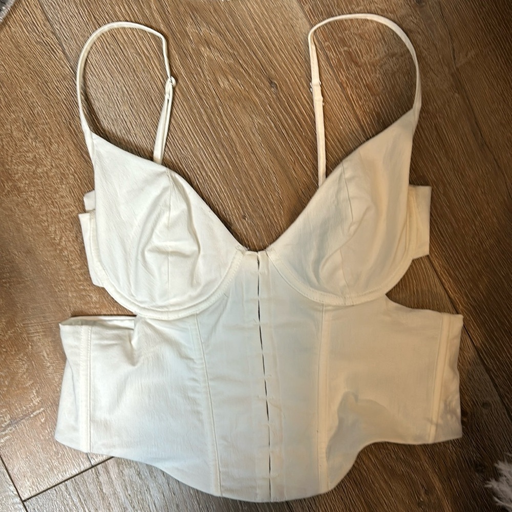 Whitefox White Bustier Top XL